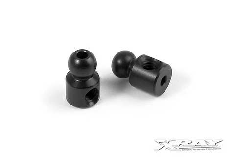 XRAY - ALU 4.9MM BALL END - BLACK (2) (303431-K)