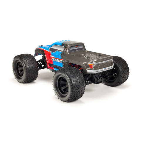 Granite Voltage 2WD Mega 1/10 MT RTR Blue/Black Includes Metal Gear Savox Servo NiMh Battery & Charger by ARRMA