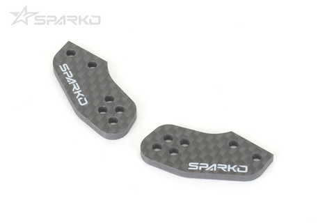 Sparko F8 - Carbon Fiber Steering Knuckle Plate 4 holes (R=L) 3.0mm (2pcs) (F83016OP)