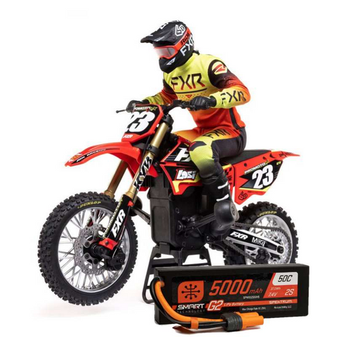 1/4 Promoto-MX Motorcycle RTR, FXR Red by LOSI