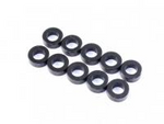 3x7x2mm ALUMINUM SPACER (BLACK), 4pcs (D10381)