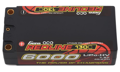 GensAce Redline 6000Mah 7.6v 130C Shorty