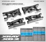 XRAY - Suspension Arm Front - Low Shock Mounting - Lower Left - Hard (322123-H)