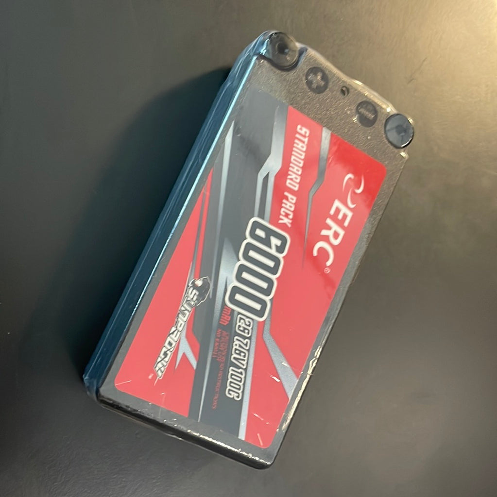 SUNPADOW Shorty Lipo Battery 6000mAh-7.4V-100c-5mm Bullet