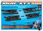 XRAY - XT2 Composite Suspension Arm Front Lower - Hard (322111-H)